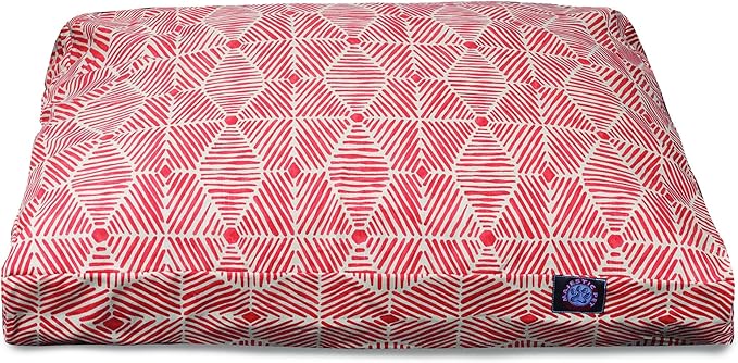 Majestic Pet Charlie Salmon Large Rectangle Pet Bed