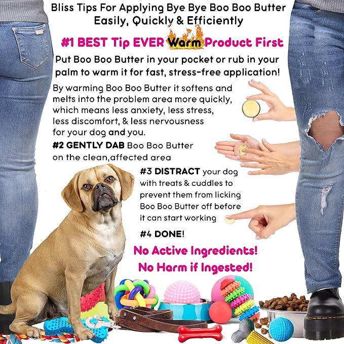 The Blissful Dog Puggle Boo Boo Butter, 4-Ounce