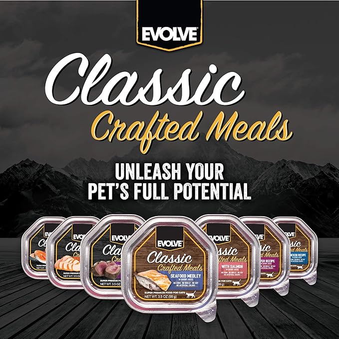 Evolve Classic Crafted Meals Liver Recipe Cat Food (Pack of 15)