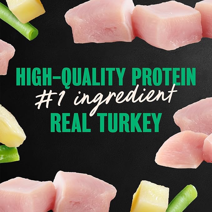 Cesar Home Delights Adult Wet Dog Food, Turkey, Green Beans & Potatoes Dinner in Sauce, 3.5 oz. Easy Peel Dog Food Tray, 24 Count (Pack of 1)