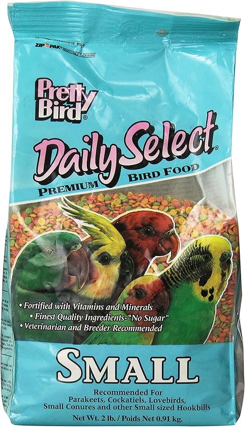 Pretty Bird International Bpb73116 2-Pound Daily Select Premium Bird Food, Small