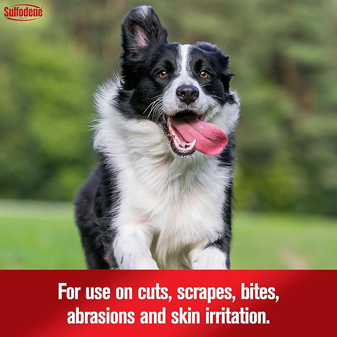 Sulfodene Dog Wound Care 3-Way Ointment, Relieves Pain & Prevents Infection For Dog Cuts, Scrapes, Bites and Injuries, 2 Ounce