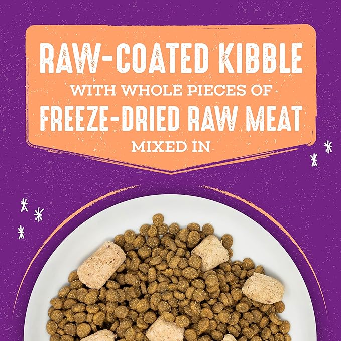 Stella & Chewy's Raw Blend Premium Kibble Cat Food – Grain Free, Protein Rich Meals – Wild-Caught Fish Recipe – 5 lb. Bag (Pack of 2)