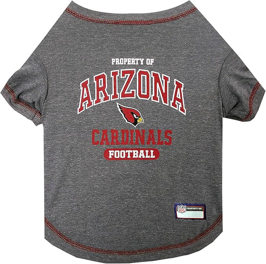 NFL Arizona Cardinals Dog T-Shirt for Pets, Size X-Small. Officially Licensed Pet Shirt with Team Logo, Soft Stretchable Comfort Fit Apparel for Dogs & Cats