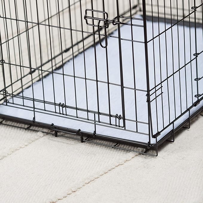 Precision Pet Products Two Door Provalue Wire Dog Crate, 24 Inch, For Pets 15-30 lbs, With 5-Point Locking System
