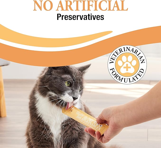 Good ‘n’ Tasty Savory Spoonables with Real Chicken, Salmon & Duck, 6 Count Tube, Triple Flavor Squeezable Lickable Wet Treats for Cats with Built-in Spoon for Less Mess