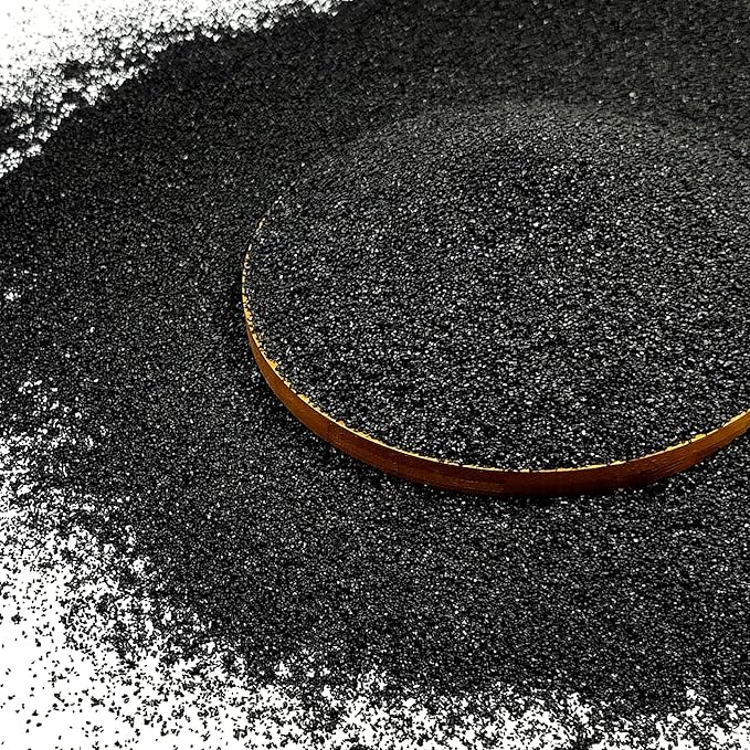 FANTIAN 20 lbs Black Silica Sand. Decorative Aquarium Gravel Substrate for Fish Tank, Plants Potted, Fire Pits, Candle, Vase Filler and Crafts