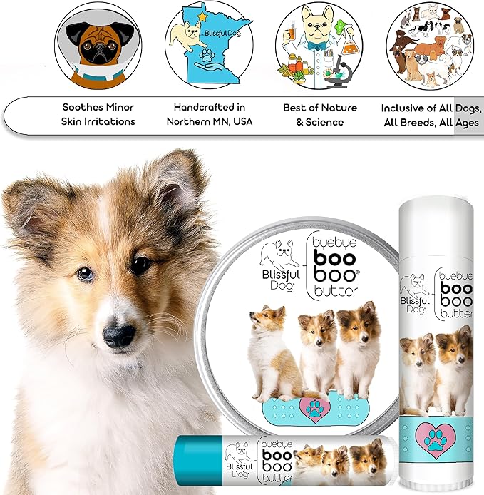 The Blissful Dog 4 oz TIN Shetland Sheepdog Booboo Butter