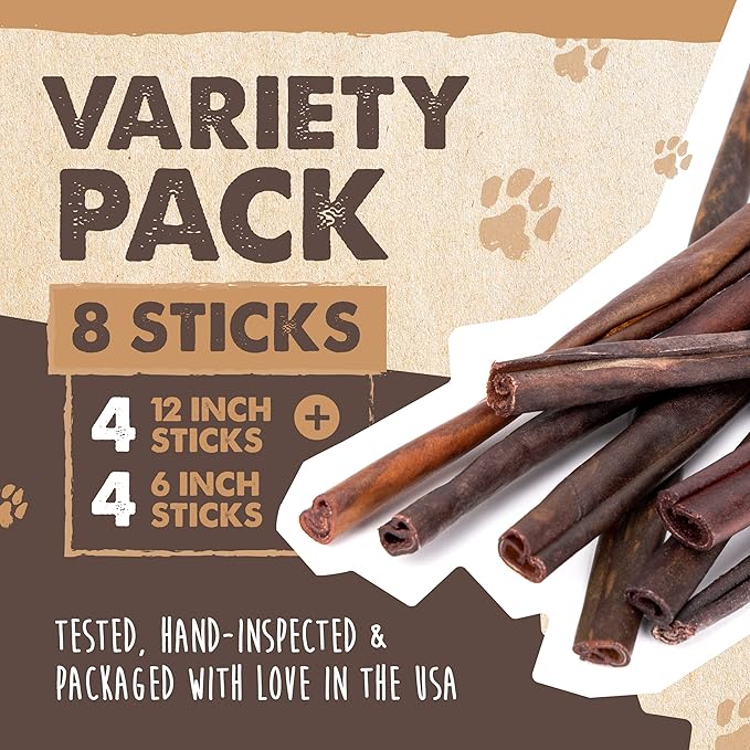 Mighty Paw Collagen Sticks for Dogs | Long Lasting Chews. Rawhide Pet Treats Long Lasting. Dog Chews Treats. Beef Collagen Stick for Pets (8 Pack)
