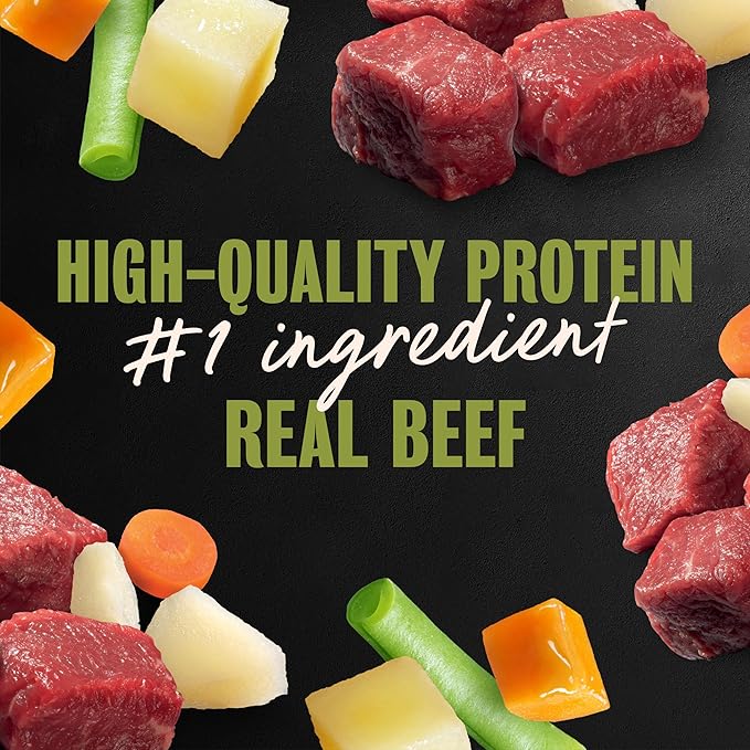 Cesar Home Delights Adult Wet Dog Food, Grilled New York Strip Flavor with Vegetables in Sauce, 3.5 oz. Easy Peel Dog Food Tray, 24 Count (Pack of 1)
