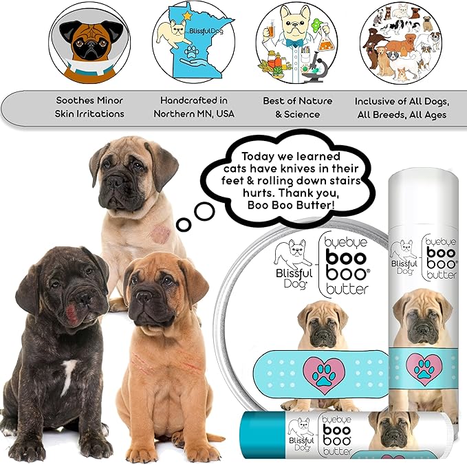 The Blissful Dog 2 oz TIN Bullmastiff Booboo Butter