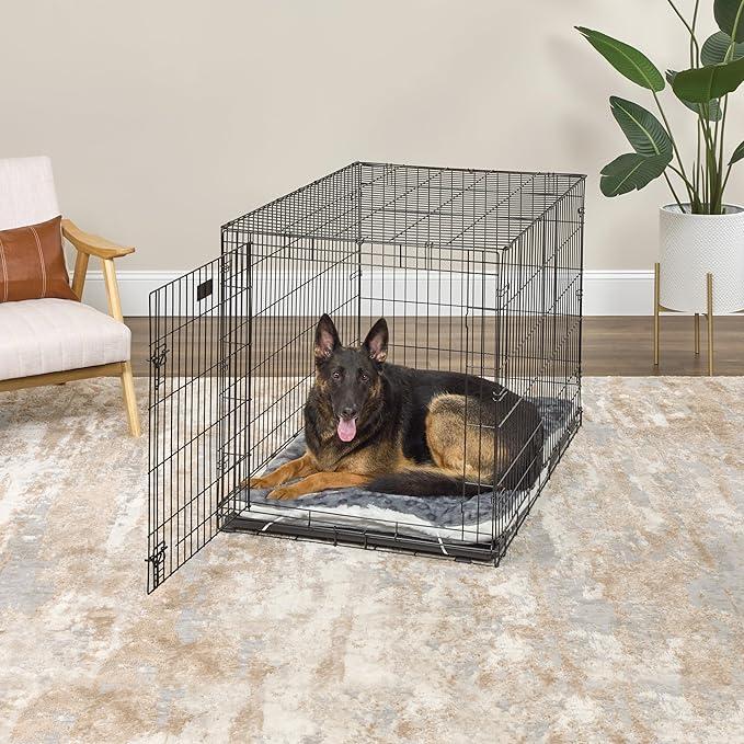 MidWest Homes for Pets Reversible Pet Bed; Machine Washable; Great for Extra Large Dog Breeds; Spotted Gray; 48"; 40248-FVGYS