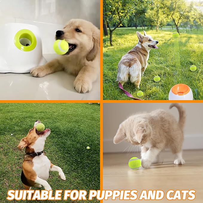 X-Small Dog Tennis Balls Dog Toys Ball 1.5" Pack of 12, Fit Ball Launchers