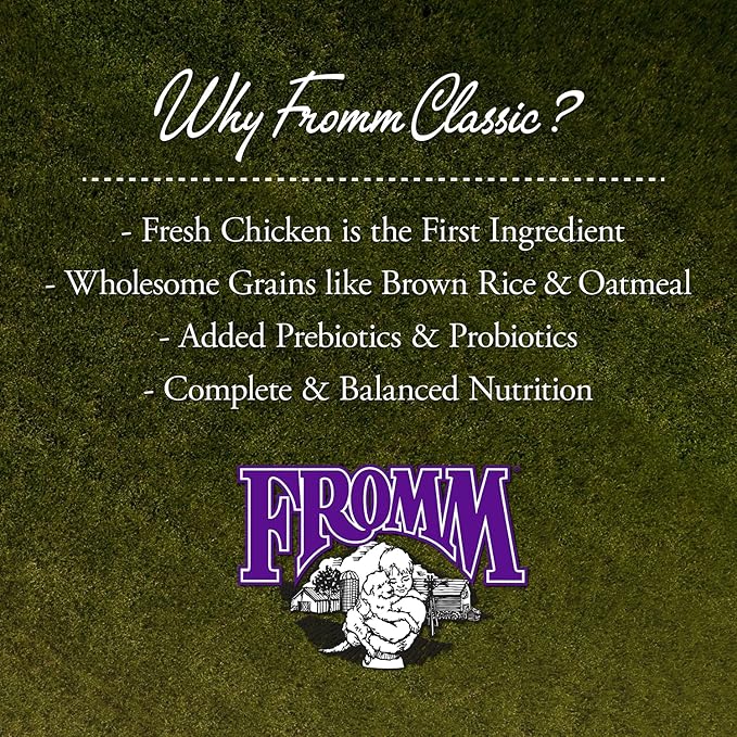 Fromm Classic Adult Dog Food - Premium Dry Dog Food for Large, Medium, & Small Breeds - Chicken Recipe - 30 lb