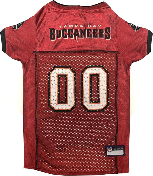 Pets First NFL Tampa Bay Buccaneers Dog Jersey, Size Large, Football Shirt Costume for Pet, Dog Sports T-Shirt, NFL Team Clothing for Cats, Licensed Pet Apparel Available in 7 Sizes and 32 Teams