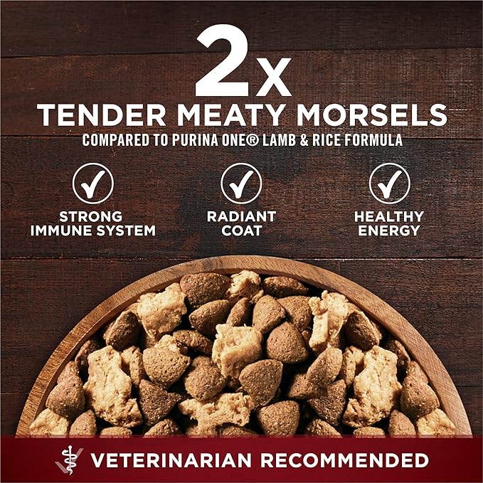 Purina One True Instinct Lean Muscle Support With Real Beef Natural With Added Vitamins, Minerals and Nutrients High Protein Dog Food - 15 lb. Bag