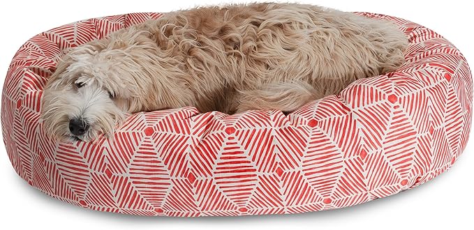 Majestic Pet 24" Charlie Salmon Sherpa Bagel Bed