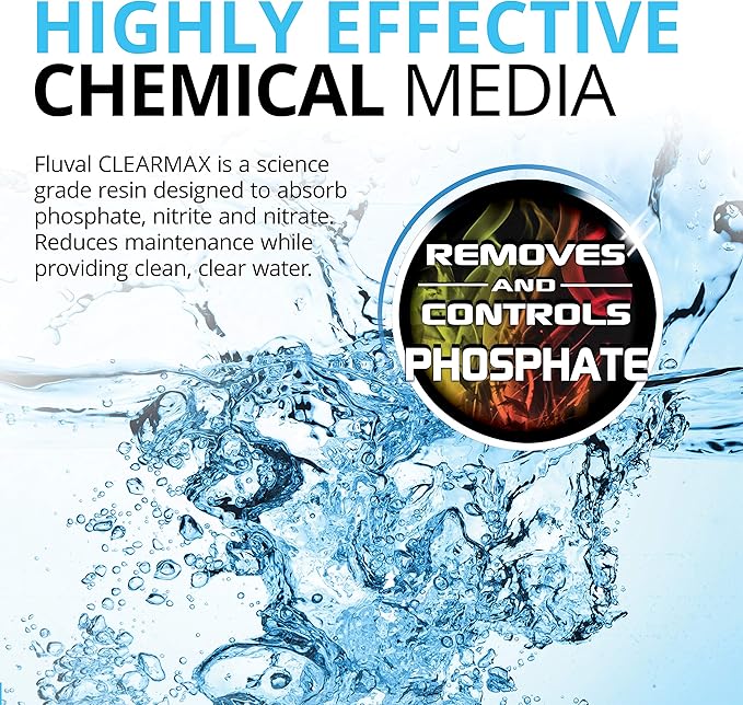 Fluval ClearMax Phosphate Remover, Chemical Filter Media for Aquariums, 100-gram Nylon Bags, 3-Pack, A1348, All Breed Sizes
