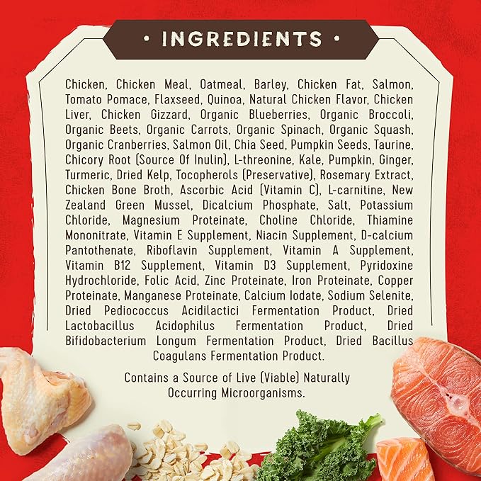 Stella & Chewy's SuperBlends Raw Coated Wholesome Grains Puppy Cage-Free Chicken & Wild-Caught Salmon Recipe with Superfoods, 3.5 lb. Bag