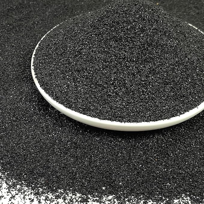 YISZM Aquarium Sand, 5lbs Black Fish Tank Sand, Aquarium Gravel Substrate for Aquascaping, Vivariums, Terrariums, Plants and Crafts