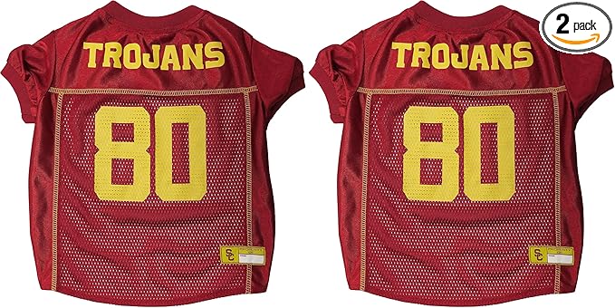 NCAA College Utah Utes Mesh Jersey for Dogs & Cats, Large. Licensed Big Dog Jersey with Your Favorite Football/Basketball College Team (Pack of 2)
