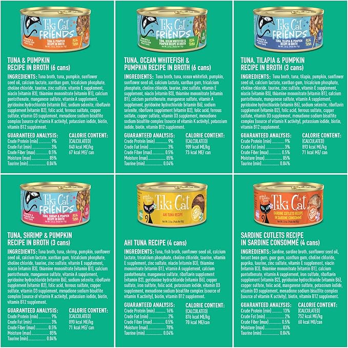 Tiki Cat Seafood Selects Wet Cat Food Mega Pack, 2.8 oz Can (36 Count)