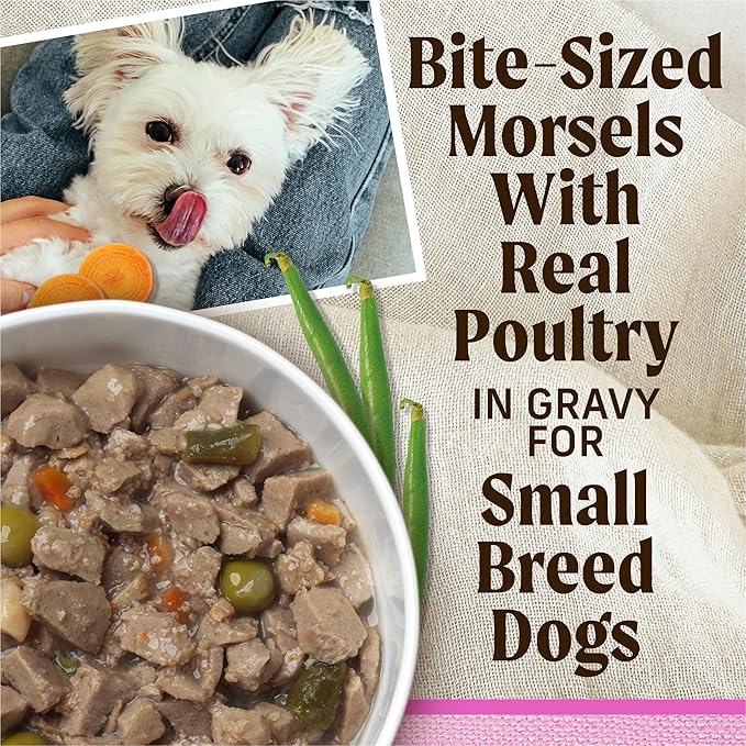 Merrick Lil’ Plates Premium Grain Free Natural, Soft Wet Dog Food For Small Dogs, Tiny Thanksgiving Day Dinner - (Pack of 12) 3.5 oz. Tubs