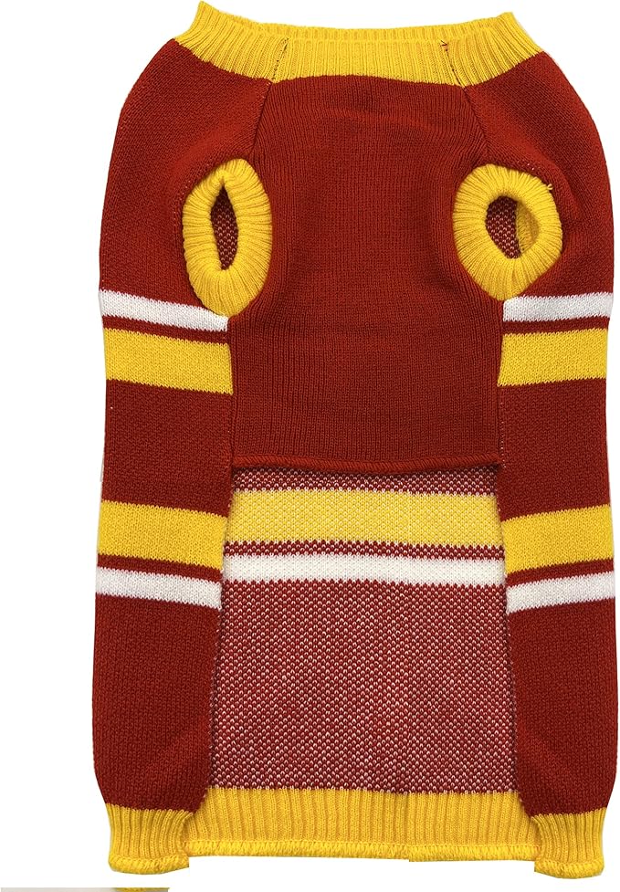 NFL Kansas City Chiefs Dog Sweater, Size Small. Warm and Cozy Knit Pet Sweater with NFL Team Logo, Best Puppy Sweater for Large and Small Dogs