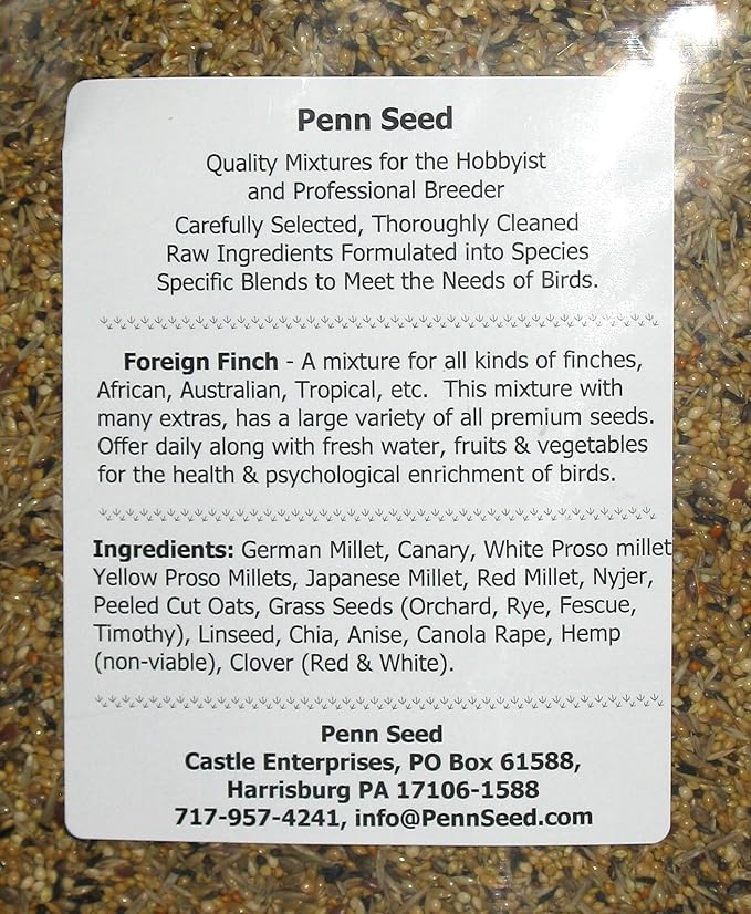 Foreign Deluxe Finch, 2 kg (4.4 lbs) Pour Spout Bag