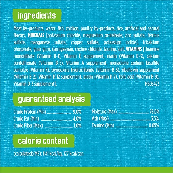 Friskies Purina Wet Cat Food Pate, Mariner’s Catch - 5.5 oz. Cans (Pack of 48)