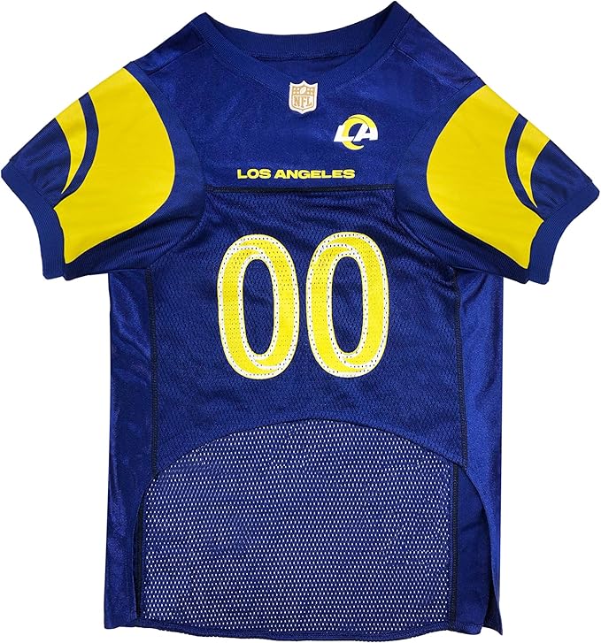NFL STL-4006-MD LOS ANGELES RAMS DOG Jersey, Medium