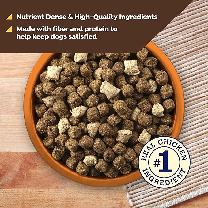 Nature's Recipe Freeze Dried Blend Chicken, Barley & Brown Rice Dry Dog Food, 10.5 lb Bag