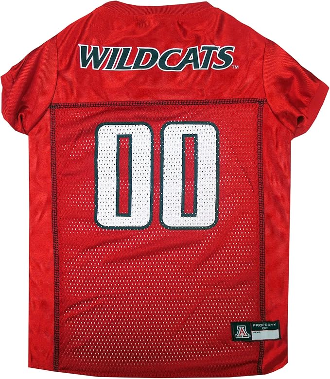 Pets First NCAA College Arizona Wildcats Mesh Jersey for DOGS & CATS, X-Large. Licensed Dog Jersey with your Favorite Football/Basketball College Team