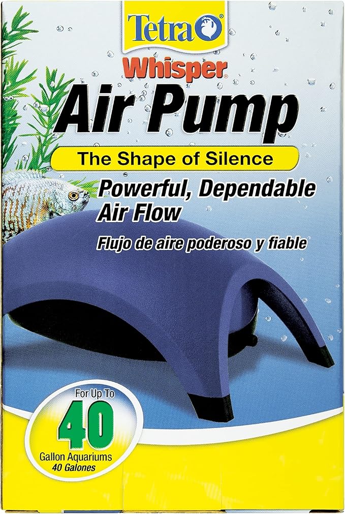 Tetra Whisper Air Pump 20 To 40 Gallons, For Aquariums, Powerful Airflow, Non-UL Listed