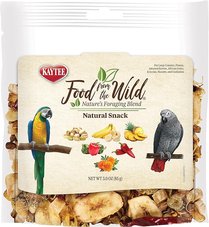 Kaytee Food From The Wild Natural Snack Food Treats For Pet Birds, 3 oz.