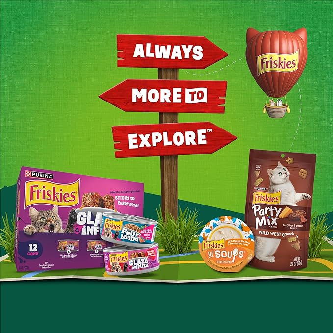 Friskies Purina Party Pack’d with Flavors of Chicken, Liver and Turkey Crunchy Dry Cat Food - 3 lb. Bag (Pack of 4)