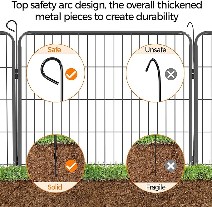 Topeakmart Dog Playpen Outdoor Puppy Exercise Pen Indoor Portable Pet Fence for Yard/RV Camping, 32 Inch 32 Panels