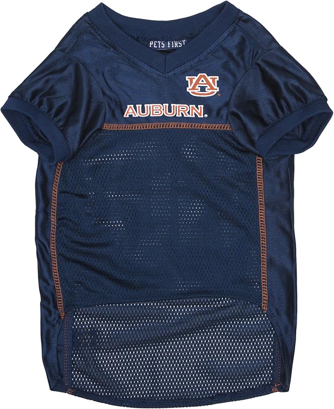 Pets First NCAA College Auburn Tigers Mesh Jersey for DOGS & CATS, X-Large. Licensed Dog Jersey with your Favorite Football/Basketball College Team