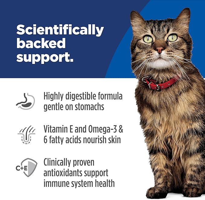 Hill's Science Diet Adult Sensitive Stomach & Skin Wet Cat Food, Duck & Vegetable, 2.9 oz. Cans, 24-Pack