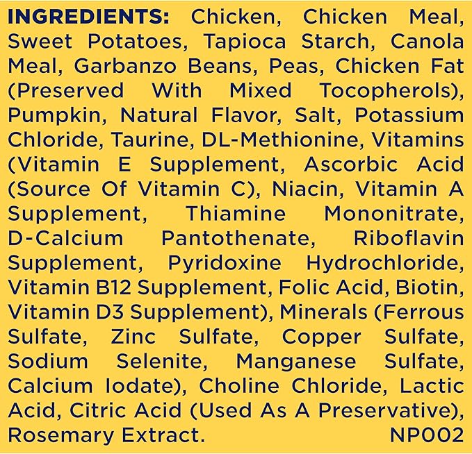 Nature's Recipe Grain Free Chicken, Sweet Potato & Pumpkin Recipe Dry Dog Food, 4 lb. Bag