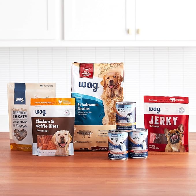 Amazon Brand – Wag Chicken Flavor Hip & Joint Training Treats for Dogs, 1 lb. Bag (16 oz)
