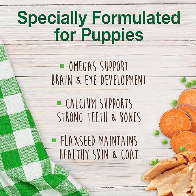 Nylabone Healthy Edibles Natural Puppy Chews Long Lasting Treats for Puppies, Turkey & Sweet Potato Flavor, X-Small/Petite (4 Count) (Pack of 2)