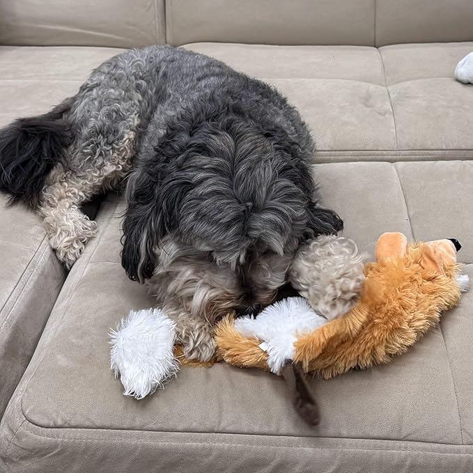 SPOT Skinneeez Jumbo Forest Animal Stuffing-Free Dog Toy, Squeaker in Head & Tail, Durable Tug Toy for Large Puppies & Dogs, Great for Moderate Chewers, 37 inch, Assorted Styles