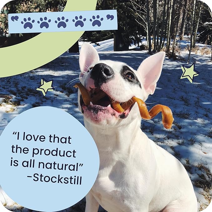Pawstruck 100% Natural 7" Braided Bully Sticks 1 lb Bag - Long Lasting Rawhide Free Single Ingredient Dog Chews for Aggressive Chewers with Dental Health Support and High Protein