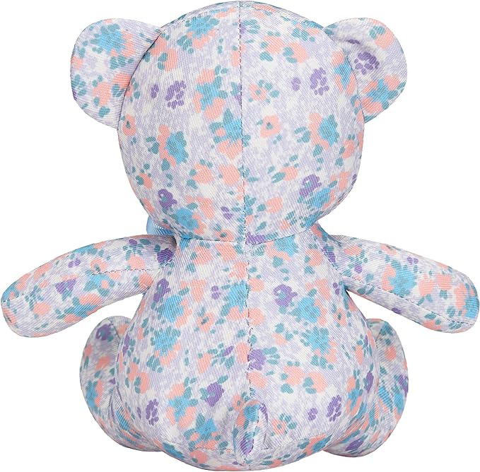 Blueberry Pet Cat & Dog Toys - 6" Bluey Stuffed Animals for Puppies, Plush Squeak Toy, Floral Lavender Happy Bear, Soft & Durable, Puppy Toys, Machine-Washable, Matching Collar Available