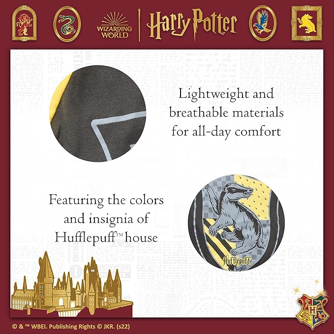 Harry Potter Hufflepuff Dog T-Shirt - Pet Costume Shirt for Dogs - Officially Licensed Dog Apparel & Accessories for Hogwarts Houses, Size X-Small
