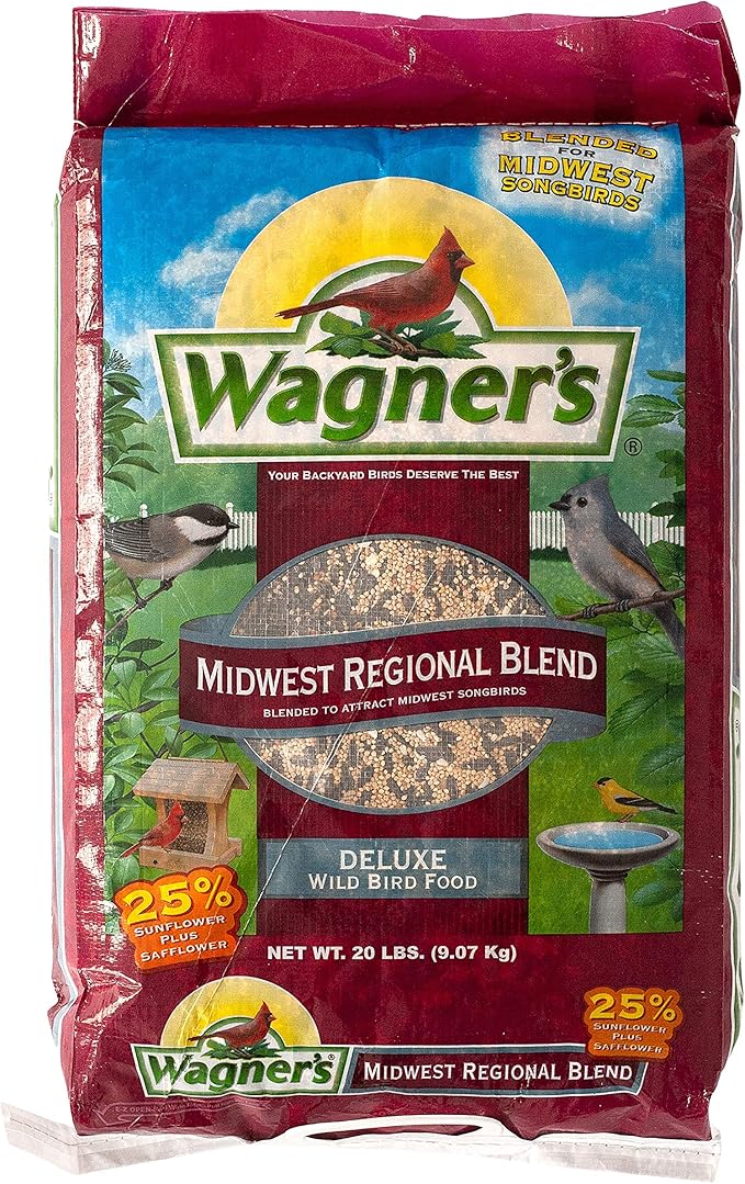 Wagner's Bird Food Bundle - Midwest Blend (20 lbs) + Deluxe Blend (10 lbs)