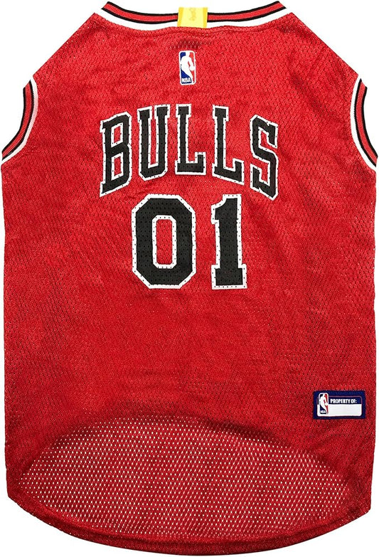 Pets First NBA CHICAGO BULLS DOG Jersey, X-Small - Tank Top Basketball Pet Jersey