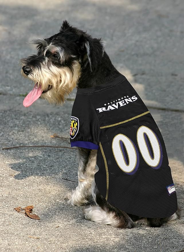 Pets First Baltimore Ravens Dog Jersey, Small, Official NFL Apparel for Dogs