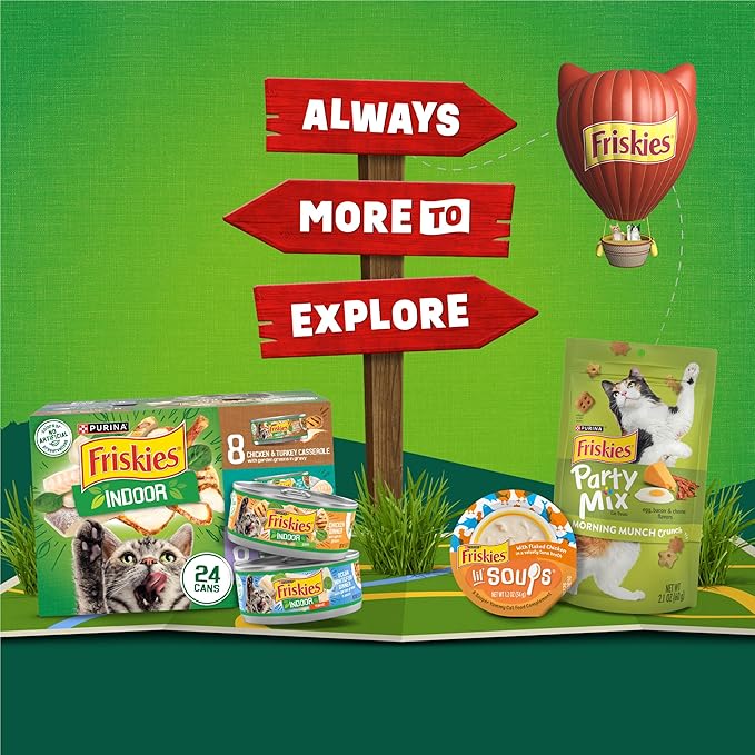 Purina Friskies Dry Cat Food Indoor Delights Flavors of Chicken, Salmon, Peas, and Carrots - (Pack of 4) 3.15 lb. Bags